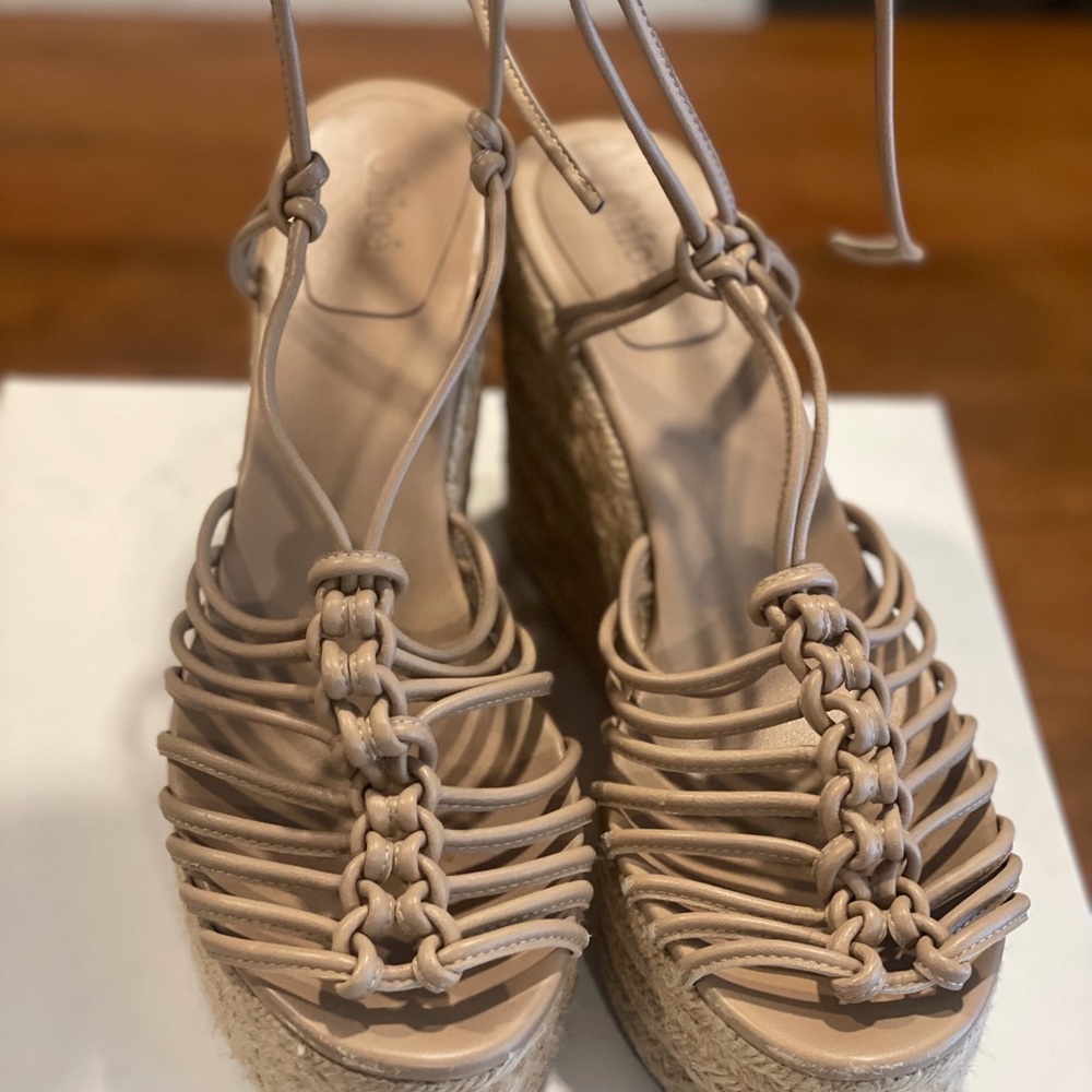 See By Chloe Tan Espadrille Wedges